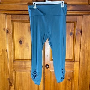 Joy Lab Womens Blue 7/8 Cropped Leggings